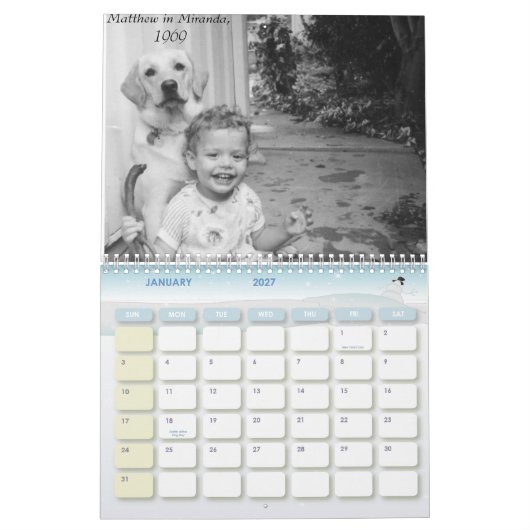 Matthew 1つの2008カレンダー カレンダー (1月 2027)