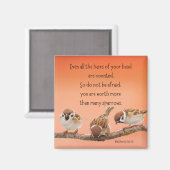 Matthew 10:30-31 2インチ磁石 マグネット (正面/裏面)