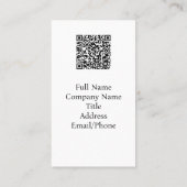 Matthew 11:28海赤日QRコード 名刺 (裏面)