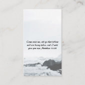 Matthew 11:28海赤日QRコード 名刺 (正面)