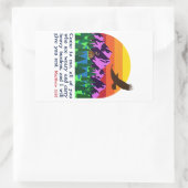 MATTHEW 11:28 – 疲れ来たステッカーのすべての私へ 長方形シール (バッグ)