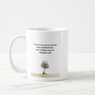 Matthew 11:28 Christian Mug | Encouragement Gift コーヒーマグカップ