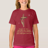 Matthew 11:28 Tシャツ (正面)