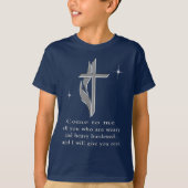 Matthew 11:28 Tシャツ (正面)