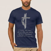 Matthew 11:28 Tシャツ (正面)