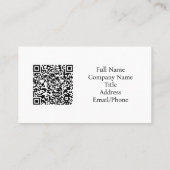 Matthew 11:28 Three Crosses Sunset QR code 名刺 (裏面)