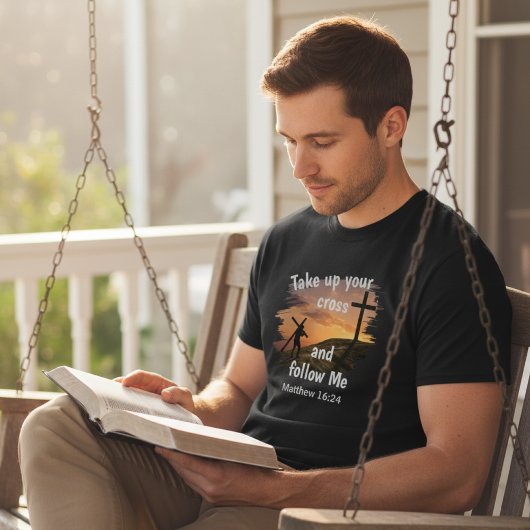 Matthew 16:24 Christian Faith Tシャツ