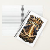 MATTHEW 17:20 Faith Can Move Mountains Notebook ノートブック (内側)