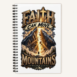 MATTHEW 17:20 Faith Can Move Mountains Notebook ノートブック