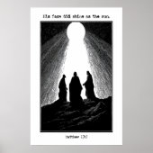 Matthew 17 2 Transfiguration Art Print His Face ポスター (正面)