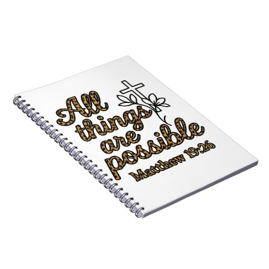 Matthew 19:26 ノートブック (右側)