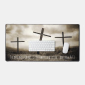 MATTHEW 24:13デスクマット デスクマット (キーボード&マウス)