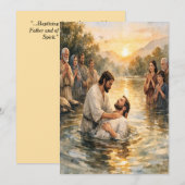 Matthew 28:19 Baptism Customizable Greeting Card シーズンカード (正面/裏面)