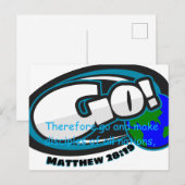 Matthew 28:19 Post Card ポストカード (正面/裏面)