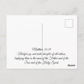 Matthew 28:19 Post Card ポストカード (裏面)