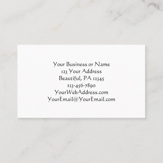 Matthew 28:20、私は常に聖書、フローラ 名刺 (裏面)