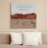 Matthew 28:20 KJV Wall Art –Scripture Poster ポスター
