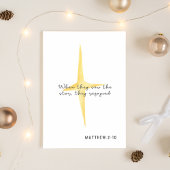 Matthew 2:10 Christian Holiday Card シーズンカード