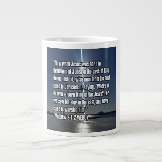 Matthew 2:1–2 WEBU Mug ジャンボコーヒーマグカップ (正面)