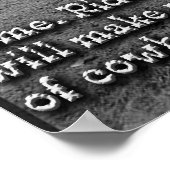 Matthew 4:19簡略化されたカウボーイバージョン ポスター (角)