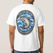 Matthew 4:19 Follow Me Discipleship T-Shirt Tシャツ (裏面)