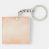 Matthew 5:10ポピー水彩アクリルキーチェーン キーホルダー (裏面)