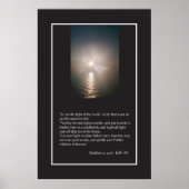 Matthew 5:13-16 Scripture Poster ポスター (正面)