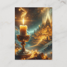 Matthew 5:14-16 KJVカード – 光を当てよう 名刺