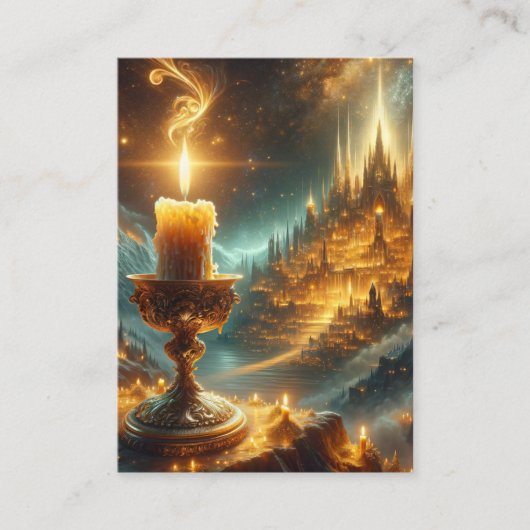 Matthew 5:14-16 KJVカード – 光を当てよう 名刺 (正面)