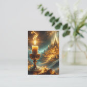 Matthew 5:14-16 KJVカード – 光を当てよう 名刺 (スタンド正面)