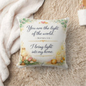 Matthew 5:14 Bible Verse, Messianic Jewish Decor クッション (ブランケット)