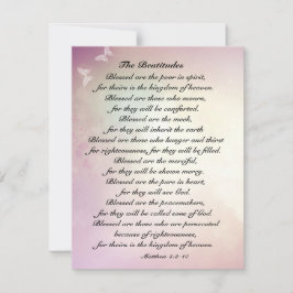 Matthew 5:3-10ベーティトゥデス聖書フラットカード