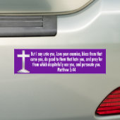 Matthew 5 44 バンパーステッカー (車上)