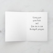 MATTHEW 5:4、心からの「悔やみや弔慰」 カード (内部)