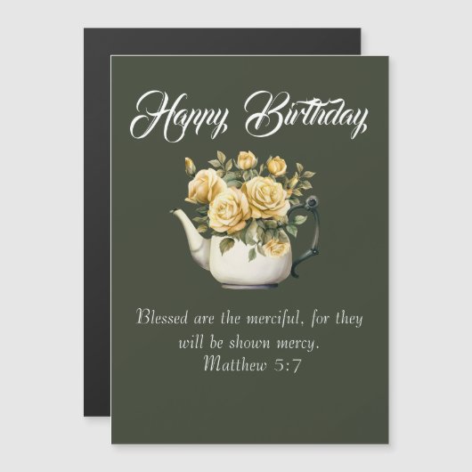 Matthew 5:7 Christian Birthday Wishes (正面/裏面)