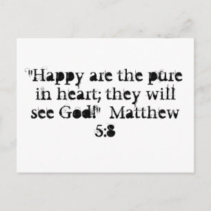 Matthew 5:8はがき ポストカード