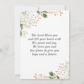 Matthew 5 9はパ賛美ーセメーカーのバイブル・フラット ノートカード (裏面)