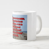 Matthew 6:24 WEBU Mug ジャンボコーヒーマグカップ (正面右)
