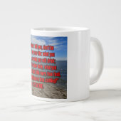 Matthew 6:25 WEBU Mug ジャンボコーヒーマグカップ (正面右)