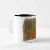 MATTHEW 6:28 - Coffee Mug ツートーンマグカップ (正面左)