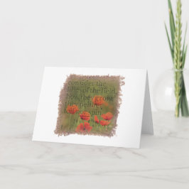 MATTHEW 6:28 - Greeting Card サンキューカード