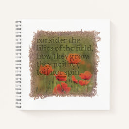 MATTHEW 6:28 Journal ノートブック