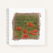 MATTHEW 6:28 Journal ノートブック (正面)