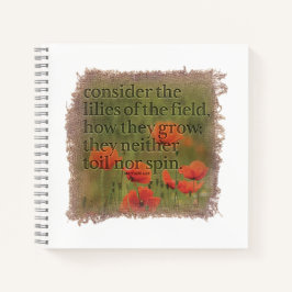 MATTHEW 6:28 Journal ノートブック