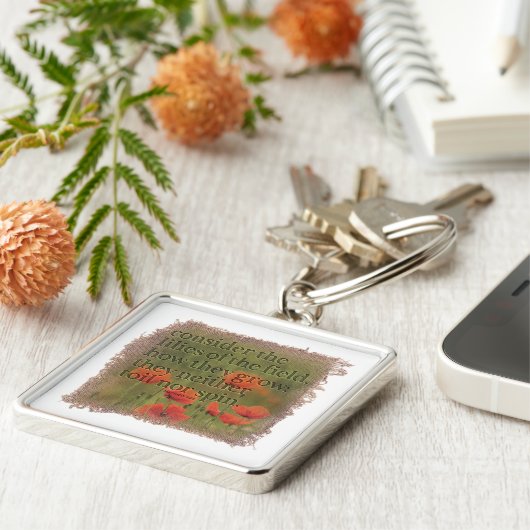 MATTHEW 6:28 - Keychain キーホルダー (側面)