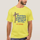Matthew 6:33 Cross Tシャツ (正面)