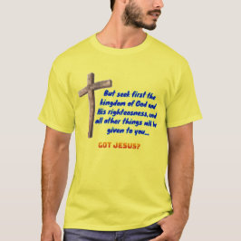 Matthew 6:33 Cross Tシャツ