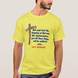 Matthew 6:33 Cross Tシャツ