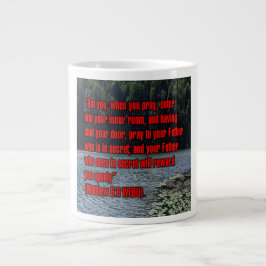 Matthew 6:6 WEBU Mug ジャンボコーヒーマグカップ