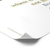 Matthew 6 Poster天国の宝物 ポスター (角)